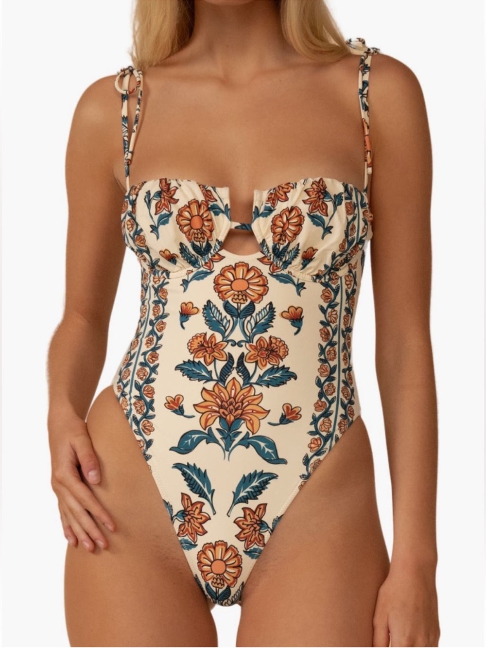 New Montce Winona Floral Underwire One Piece Swimsuit